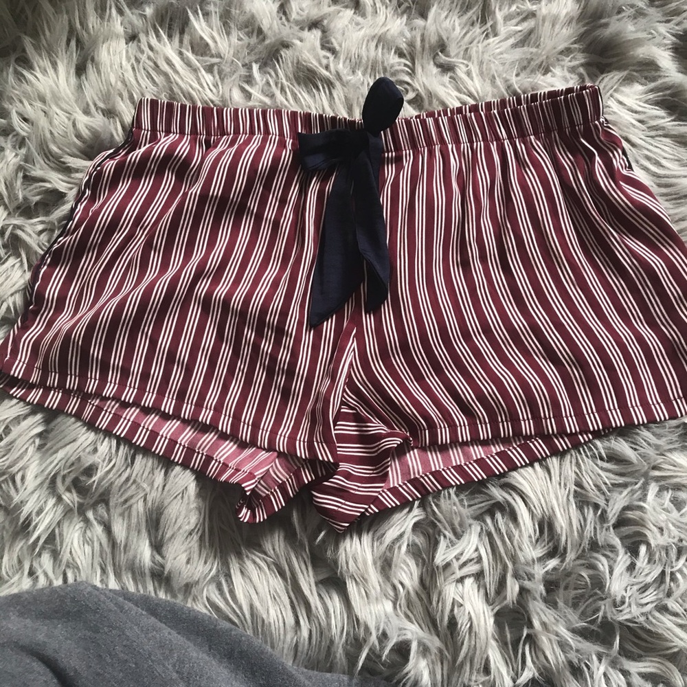 american eagle striped silk shorts FINAL SALE